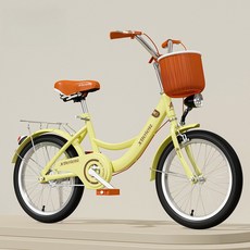 13세 남녀 18인치 자전거 학생 16인치 22인치, 16Inch, Yellow and Bla