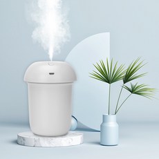 버섯가습기 아이디어 USB플러그 LED야등 가정용공기청정기 스프레이 가습기, 단일사이즈, X5 화이트
