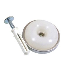 초강력 방문 손잡이 쿠션 도어범퍼 피스 포함 요양원 소음방지 문쾅방지 사무실 회사, 56파이/실버, 실버, 1개