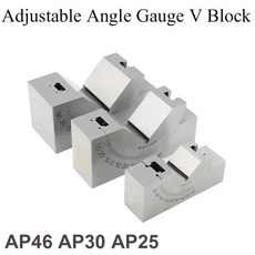 2025 AP25 AP30 AP46 밀링 머신 정밀 부품 미세 조정 패드 0/30/60 각도 게이지 V 블록 앵글러 그라인더용, 1개