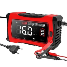 HTRC 10A16A 리튬 LiFePO4 AGM GEL 납축전지 12V 자동차 오토바이 배터리 충전기, 01 China Mainland, 05 16A EU PLUG