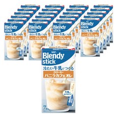 AGF Blendy 香草咖啡歐蕾即溶式沖泡粉, 24個, 7入