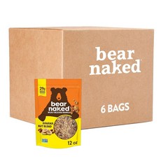 Bear Naked 그래놀라 바나나 너트 채식주의자 및 GMO 프리 프로젝트 인증 2kg(4.4파운드) 케이스 (6개), Bear Naked, 그래놀라, 바나나 너트, 채식주의