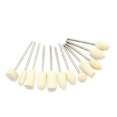 GOFUL帶柄羊毛氈3mm 異形 紐西蘭羊毛 拋光 研磨 刻磨機用, 2件, 【8428】3B08R, 【8428】3B08R