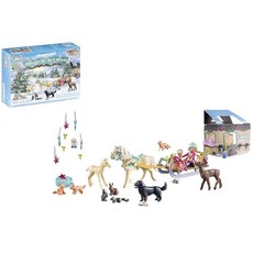 플레이모빌 어드벤트 캘린더 - 크리스마스 썰매 타기, 1 PLAYMOBIL 71345 Christmas Sl