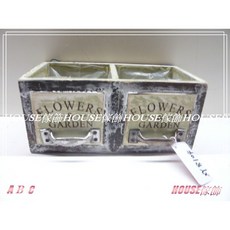 House 鄉村風格 2格抽屜花架