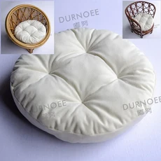 신생아 사진 의자 침대 복고풍 바구니 아기 사진 소품 컨테이너 유아 포즈 촬영 스튜디오 액세서리, mat 04