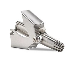 德國精工 手動鼻毛修剪器 不鏽鋼立體刀頭 無痛水洗設計, 1個, 鼻毛修剪器【德國精工】