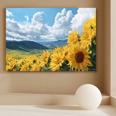 더마네이처 해바라기액자 돈들어오는 인테리어그림, 13번 해바라기그림