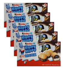 킨더 해피히포 T5 초콜릿, 104g, 5개