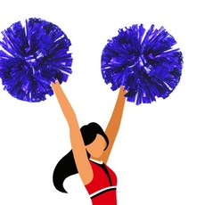 벌타 응원수술 치어리더 2p 공연도구, 실버