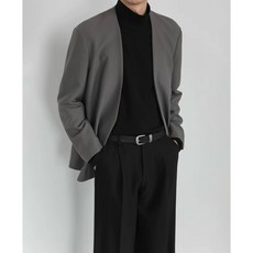 Gshop 輕奢高級感無領西裝 新款男外套 寬鬆休閒西服