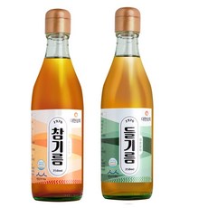 대현상회 저온압착 참기름 들기름 세트 350ml, 2개