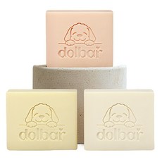 돌바 강아지비누 천연 수제 캐모마일 보습 목욕 순한 샴푸바 [미니비누+거품망증정], 98g, 2개