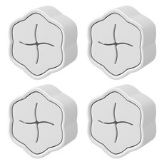 공간센스 수건 행주꽂이 무타공 접착식 타올홀더 4p, 화이트, 4개