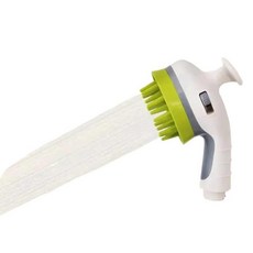 강아지 고양이용 마사지 샤워헤드 미끄럼 방지 애완동물 목욕 브 세척, 1개, 1. 밝은 녹색