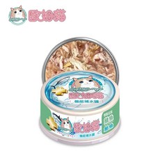 歐姆貓機能補水罐 OMO 貓罐 幼貓罐頭 貓湯罐 鮮肉罐 白肉貓罐頭 80g, 1個, 鯖魚鮪魚
