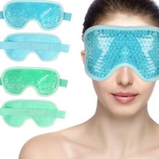 젤 안대 부드러운 숙면 찜질 수면 안대 온열 아이 마스크팩 온찜질 냉찜질 냉온, 그린 00362WT, 1, 1