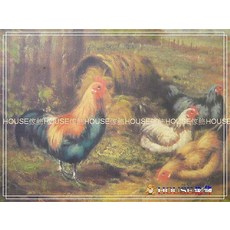 House傢飾 複製油畫-雞 限量款, 1個