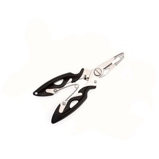 就是一把 路亞鉗 經濟實惠款 柒采釣具 釣魚 鐵板 海釣 假餌 路亞環 垂釣, 黑色, 1個