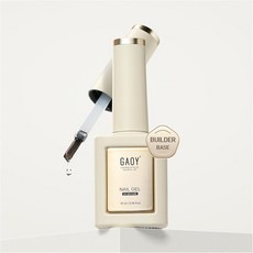 GAOY 젤 매니큐어용 투명 빌더 베이스 16ml 고무 베이스 빌더 젤 천연 손톱용 네일 강화제 오래 지속되는 UV 젤 흡수, 1 Pcs Clear Builder Base