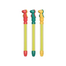 벨베이비 분수물총 회오리 물총, 짧은 공룡(36.6cm), 3개, 빨간공룡+초록공룡+노란공룡