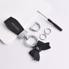 자동차 키체인 차 키링 럭셔리 가방링, 1개, 블랙