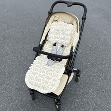 경자세상 유모차풋워머 유모차풋머프 유모차용 보온, 1개, 미스트 아일랜드 로리타 면 패드+목받침