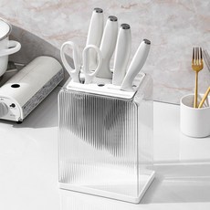 湯匙收納盒 瀝水餐具收納架 多功能筷子筒刀架, 1個, 普通透明款【無消毒/帶瀝水底盤】,升級消毒款【滅菌先峰+捍衛健康】