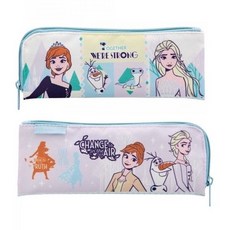 日本SKATER 寶可夢兒童餐具收納袋 大開口餐具袋 皮卡丘 冰雪奇緣 公主 CAR'S 哆啦A夢, 1個, 冰雪奇緣（現貨/(SK-572715）