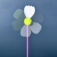 키득키득 뾰족꽂잎 투명날개 바람개비 세트 열개, ME1919-3