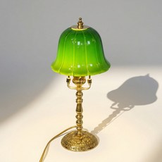 테이블램프 레트로 엔틱 황동 복고 무드등 그린, 테이블 램프 16x16x36cm