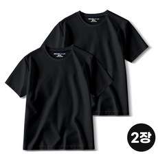 어바웃스탠다드 남녀공용 쿨론 헬스복 빅사이즈 라운드 쿨 반팔 티셔츠 2장 세트 4XL-12XL
