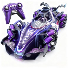 ANYOU 스프레이 F1 리모트 카 2.4G 리모트 카 제스처 감지 레이싱 키즈 드리프트 사륜구동 RC카, 자주색