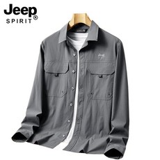지프스피릿 봄가을 남성 캐주얼 코튼 셔츠 자켓 1189