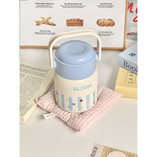 燜燒罐 食物罐 保溫罐 316不銹鋼 便攜水杯, 1個, 316抗菌內膽【晴藍雪糕-550ml】贈,550ml