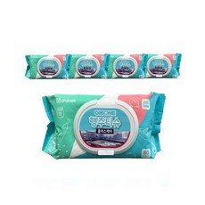 기본에 세균닦는 주방 행주티슈 뽑아쓰는 일회용 행주 물티슈 5팩, 80개입, 5개