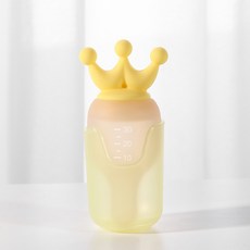 DFMEI 皇冠喂藥神器喂藥器嬰兒防嗆喝水寶寶嬰兒喂水器吃藥神器兒童喝藥, 1個, 黃色:如圖