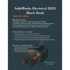 (영문도서) SolidWorks Electrical 2025 Black Book Paperback, Cadcamcae Works, English, 9781774591543
