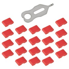 FORT LEE USB TYPE-C C타입 포트락 잠금장치 키1 잠금알20(레드) typecl120rd