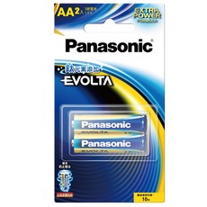 Panasonic 國際牌 Evolta 鈦元素 鹼性電池 (吊卡/收縮隨機出貨), 1個, 3號2入藍鹼, 2個裝
