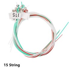 1516192124Strings Lyre Brass Strings 세트 초보자를 Lyre Harp 나일론 스트링 교체 Professional Artiest Tools, [04] 15 Nylon Strings