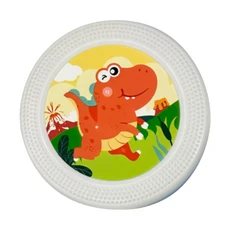 야광 플라잉 디스크 대회 해변 스포츠 장난감 어린이 소프트 부메랑 프리스비 성인 애완 동물, 01 Dinosaur