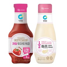 청정원 저당 토마토케찹 285g + 하프칼로리 마요네즈 290g 세트, 1세트, 575g