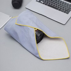 카메라파우치 카메라 수납 정리 주머니 보호 헝겊 덮개 79000EA 1EA, 블루그레이, 35x35cm