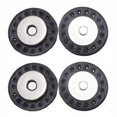 아유넬 가죽 자석 스냅 단추, 블랙, 2개