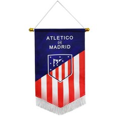 축구 깃발 스포츠 응원용품 플래그 벽걸이 독립, 아틀레티코, 1개, 마드리드