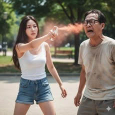 여성 치안퇴치 납치유괴 방지 글로비언 가스총 대용 호신용 스프레이, 1개