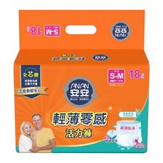 ANAN 輕薄零感 活力褲, 18片, 4包