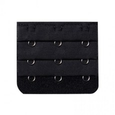 3단 브라 연장 후크 검정색 브래지어 브레지어 연결 연결끈 고리 속옷 길이 탈부착